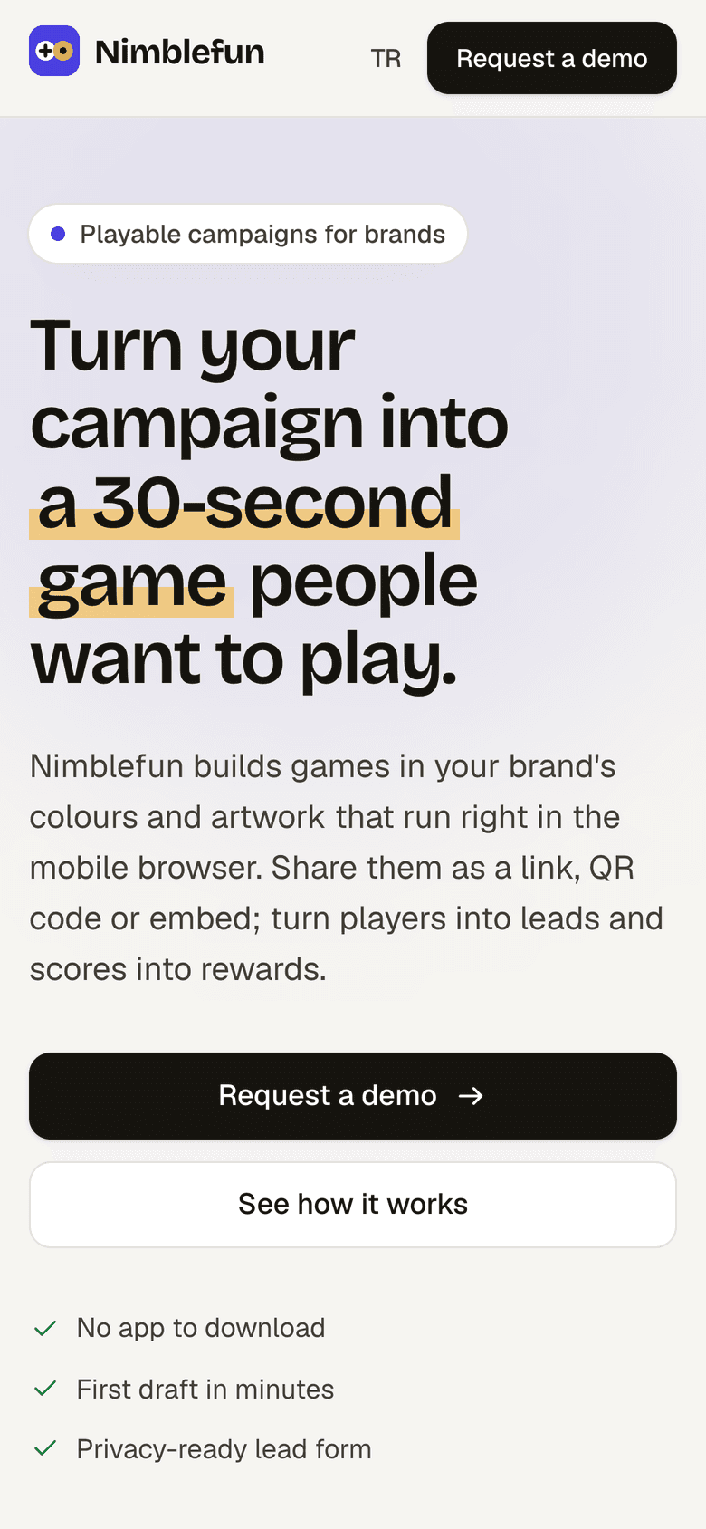Telefonda nimblefun.com