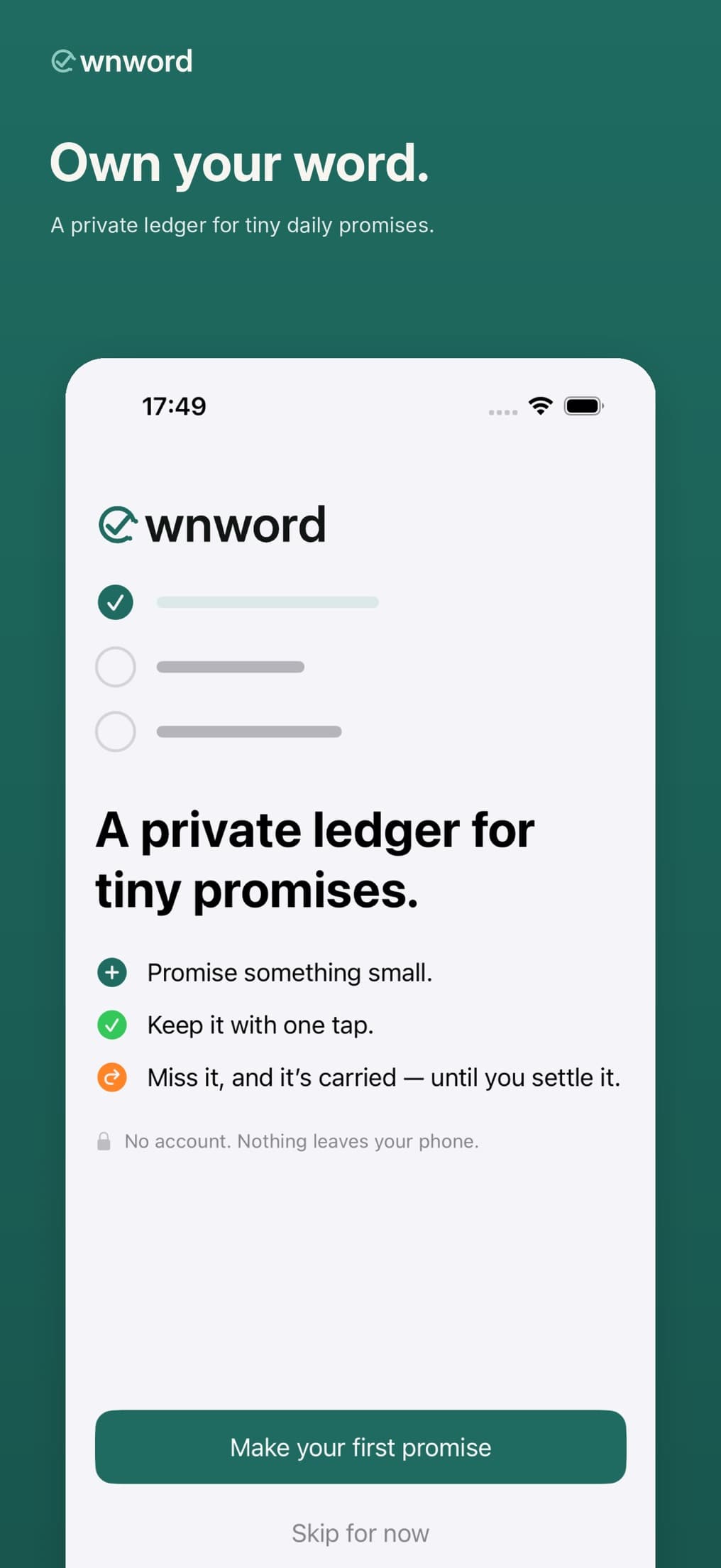Ownword tanıtımı: küçük sözler için özel bir defter